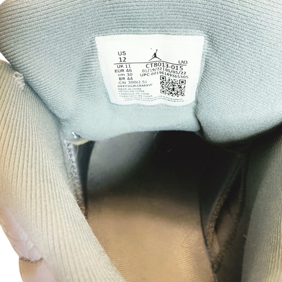 Nike Air Jordan Retro 12 Stealth CT8013-015 Mens Sz 12 Sneakers LIMITED EDITION - Picture 8 of 8